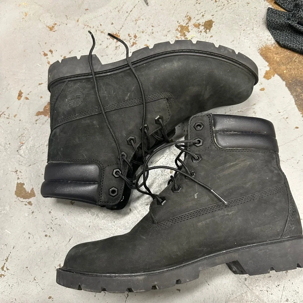 Timberland 6 Inch Premium Waterproof Boots‎ Black Nubuck Primaloft A156S Mens 7